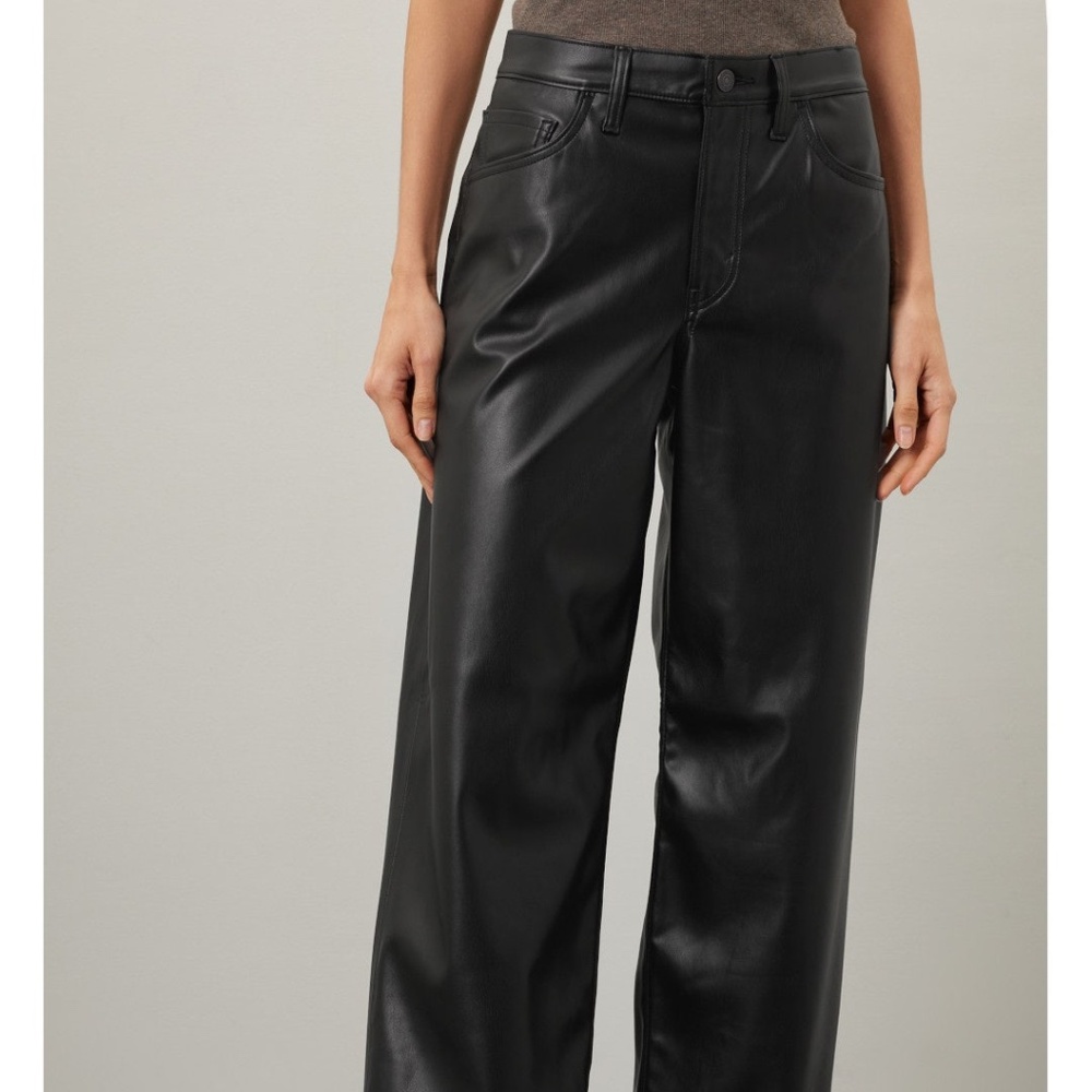 Levi's Baggy Leather Pants in Faux Black Leather, 32 - Picture 2 of 15